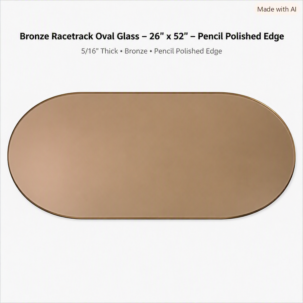 Glass, Table Top, 5/16" (8mm) - Bronze
