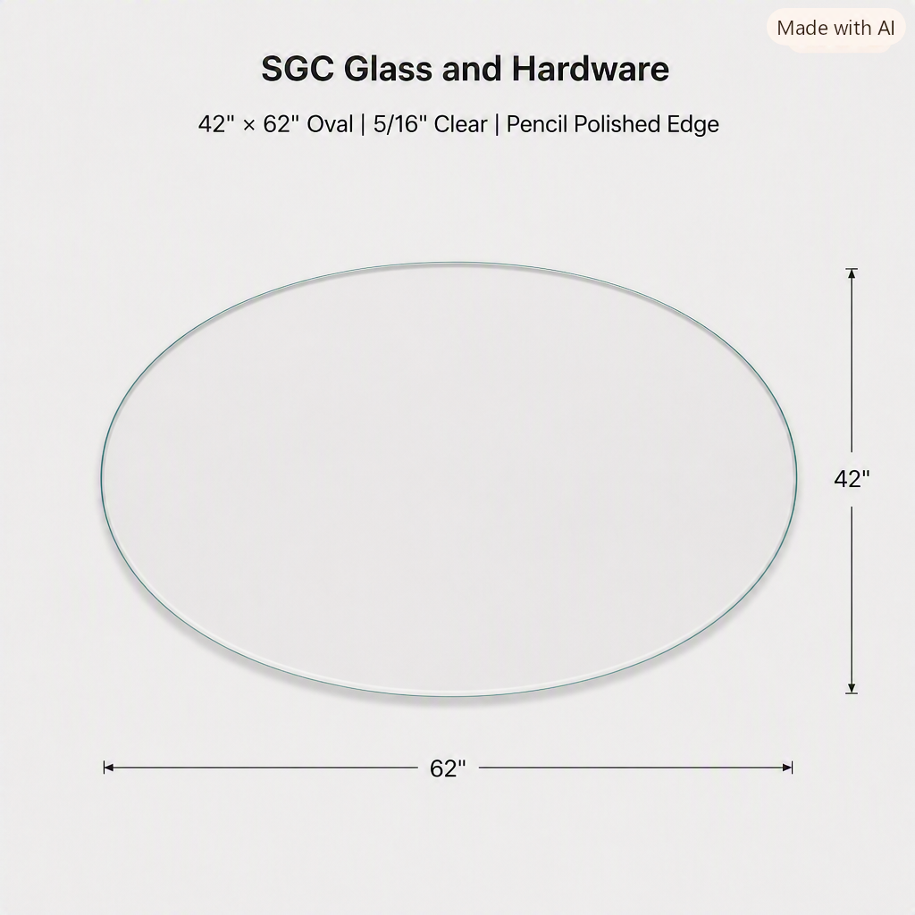 Glass, Table Top, 5/16" (8mm) - Clear