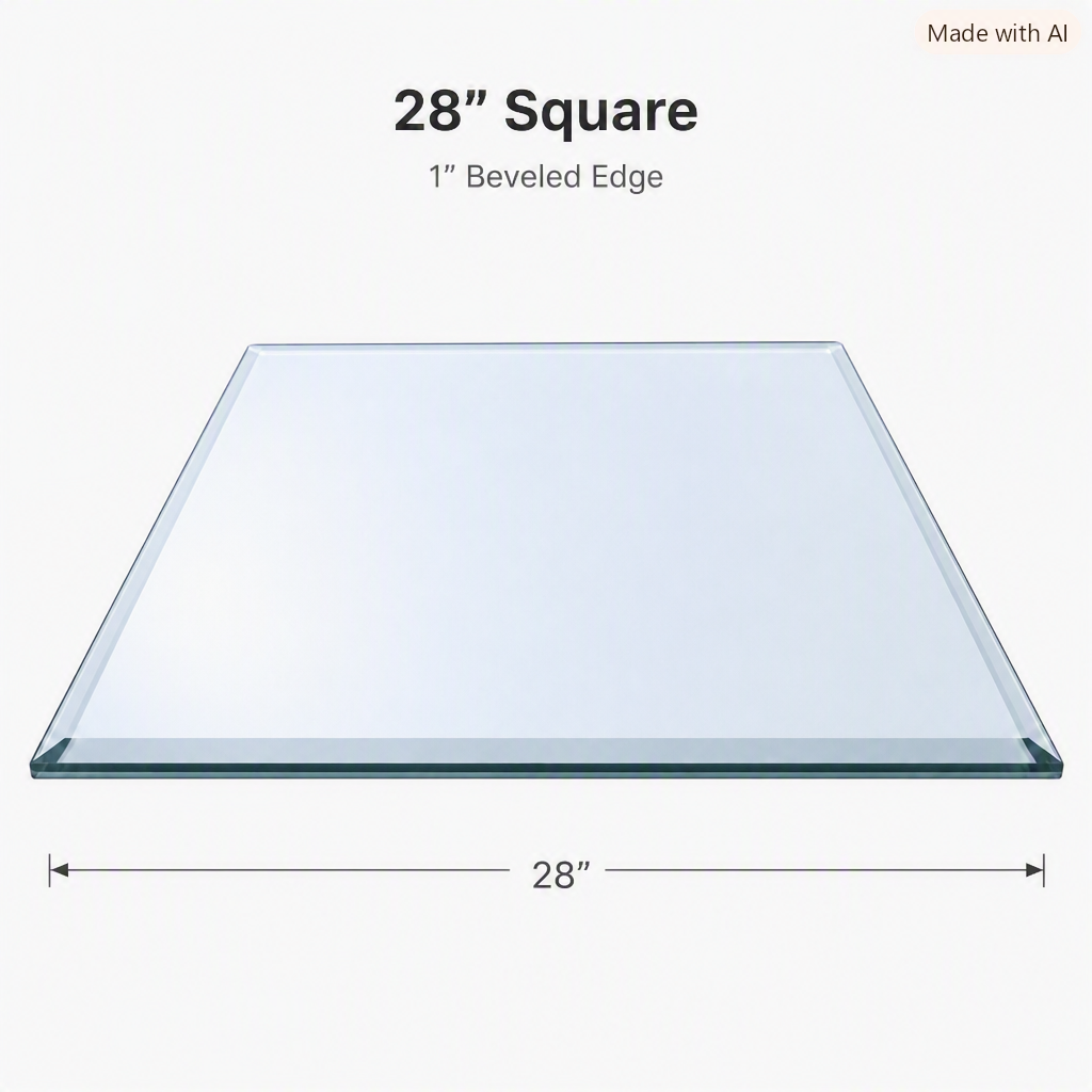 Glass, Table Top, 3/8" (10mm) - Clear
