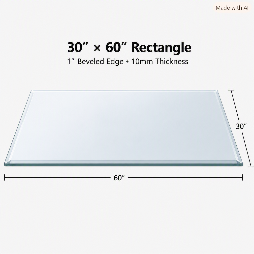 Glass, Table Top, 3/8" (10mm) - Clear