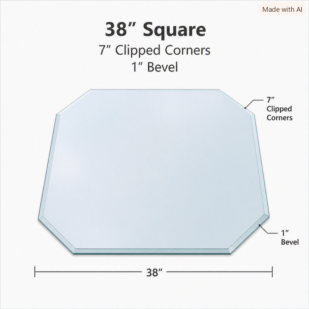 Glass, Table Top, 1/2" (12mm) - Clear