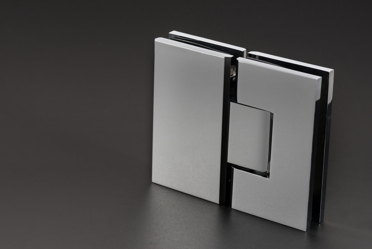 Glass to Glass Hinges, 180° (Flat Edge)