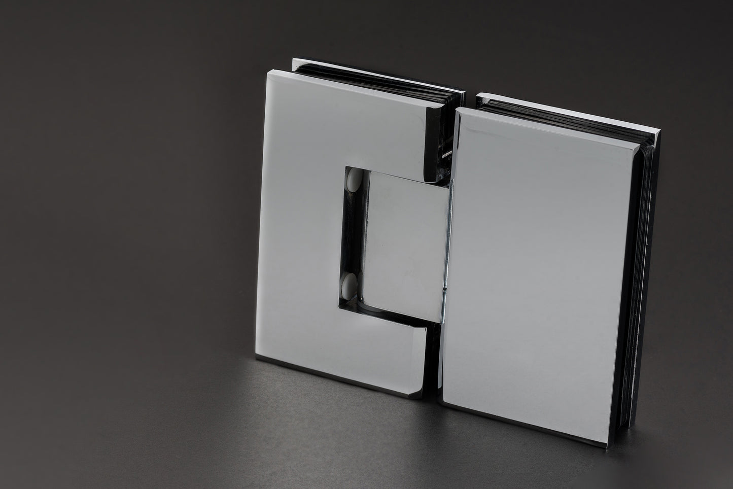 Glass to Glass Hinges, 180° (Flat Edge)