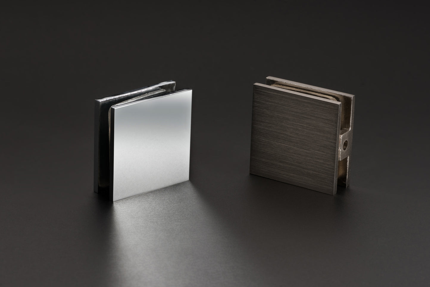 Glass to Glass Hinges, 180° (Flat Edge)