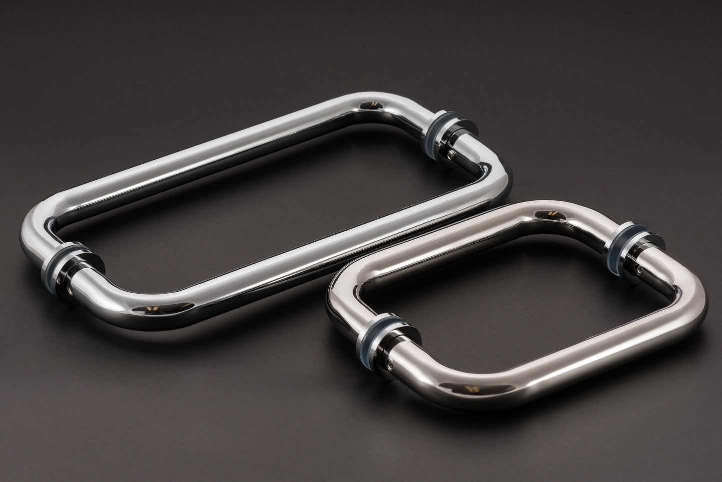 Glass Door, Pull Handles, Back-to-Back