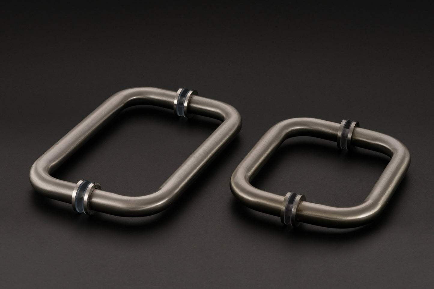 Glass Door, Pull Handles, Back-to-Back